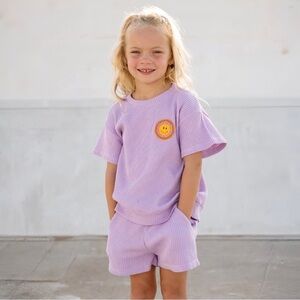 PETITE HAILEY GIRLS SMILE WAFFLE SET